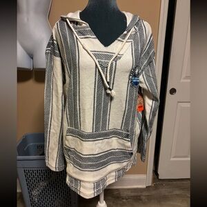 Striped Hooded Pullover by Salty Wave